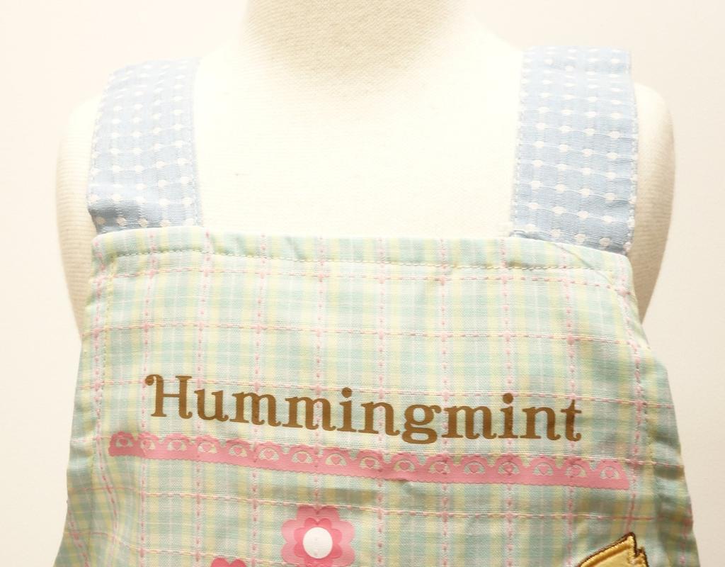 Humming Mint Children 110cm Applique Apron Sanrio Green H-shaped 45823g-110