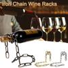 Stylish Chain Wine Holder Crafted With Magic Rope Kitchen Decor