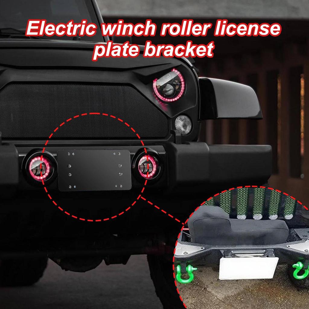 License Plate Holder License Frame Holder Scratch-Resistant Car Accessory for Truck Trailer Automotive Offroad Vehicle