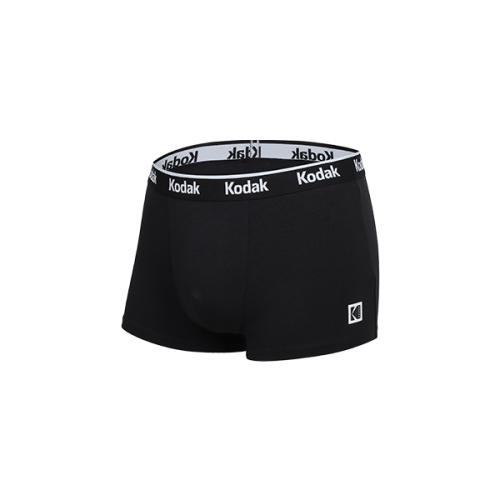 

[Kodak Underwear] Cotton Spandex Boxer Briefs KDMDOAP13/99 [Shipped from Korea] 100% Authentic Black - 095