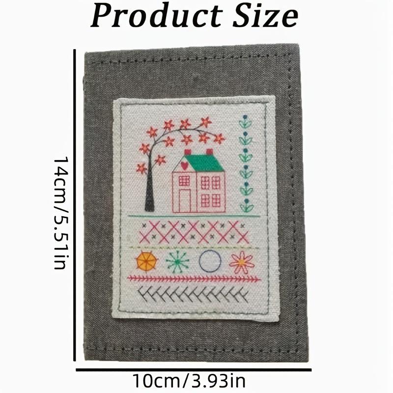 Rain Grid Embroidery Kit: Book, Needles & Thread Set for DIY Sewing