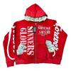Vintage Harajuku Streetwear Zip-Up Cardigan Sweatshirt Couple Matching Womens Fashion