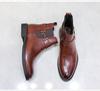 Herren British Style Leder Slipper Stiefel - Große Größe 46, Business Casual, Herbst/Winter Mode