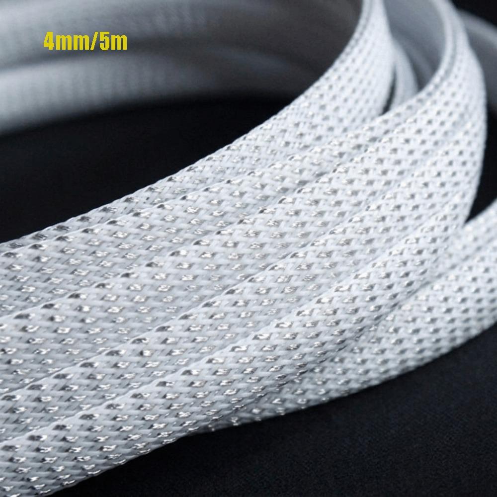Flame Retardant Braided Cable Sleeve PET Cable Sleeving New Braided Sleeving  Hardware Accessories