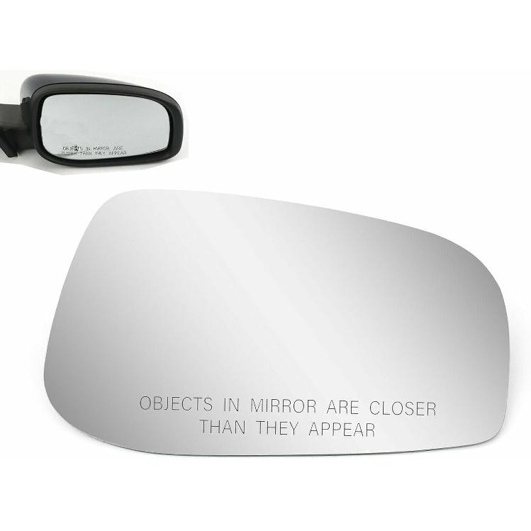 BOOLEE Mirror Glass Replacement Fit For 2004-2006 VOLVO S60 2004-2006 VOLVO S80 2004-2006 VOLVO V70 Passenger Right Side Convex Glass With Adhesives