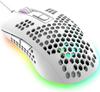 MAMBASNAKE 383 Wired Mouse with Lightweight Honeycomb 4 RGB 2400 DPI Compatible with Windows USB Optical Computer Mouse with Japanese Instruction