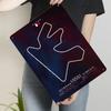 Custom Qatar Losail International Circuit Map Metal Wall Art Racing Theme Home Decor Metal Painting