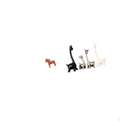 Dalecarlian Horse And Giraffe Ceramic Figurine Animal Sculpture Collectible Modern Centerpiece for