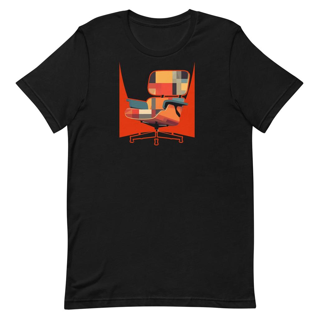 Mid Century Modern Eames Lounge Chair Retro Graphic Tee Shirt Unisex t-shirt