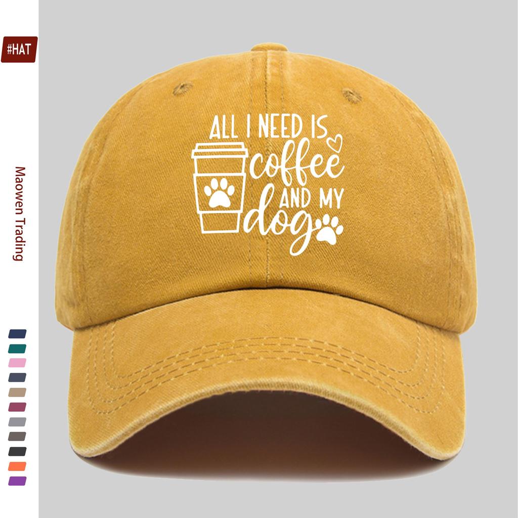 pc pcs Dog Paw Print Trucker Hat with Coffee Letter  Paw Design Adjustable Snapback Cap Suitable for for Men  Women Lightw