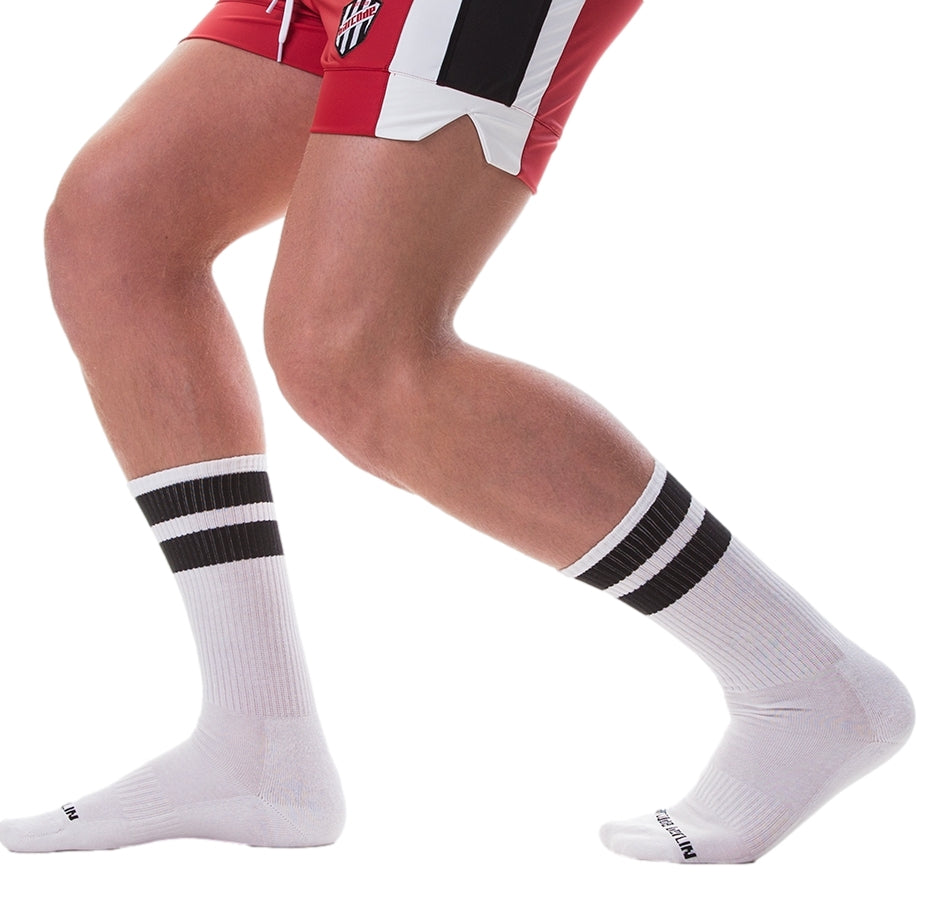 Socks Gym Socks White-Black - Barcode Berlin - SOCKS