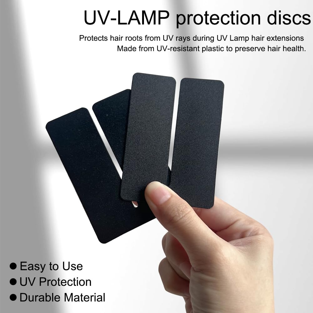UV Hair Set Super Fast Remover UV Hair Extension Kit 30g UV Hair Glue with 30ml Glue Remover Anti-UV Shield Guards Replacement Accessories