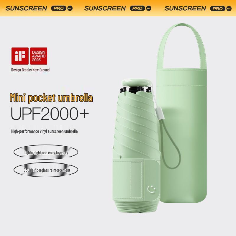 Ultra-Light Compact Folding Umbrella: High-End Student Rain & Sun Protection