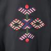 unused Johnbull Long sleeve Embroidery shirt M black embroidery Men's Used