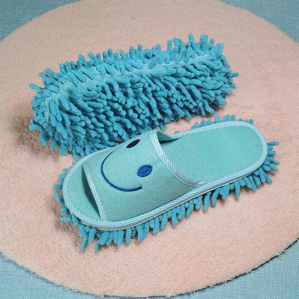 Fashion Microfiber Cleaning Slippers - Silent, Efficient Dust and Floor Cleaning Tool