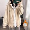 Coats for Women Winter Cotton Jacket Hooded Thickened Velvet Windbreaker Loose Casual Coat Top