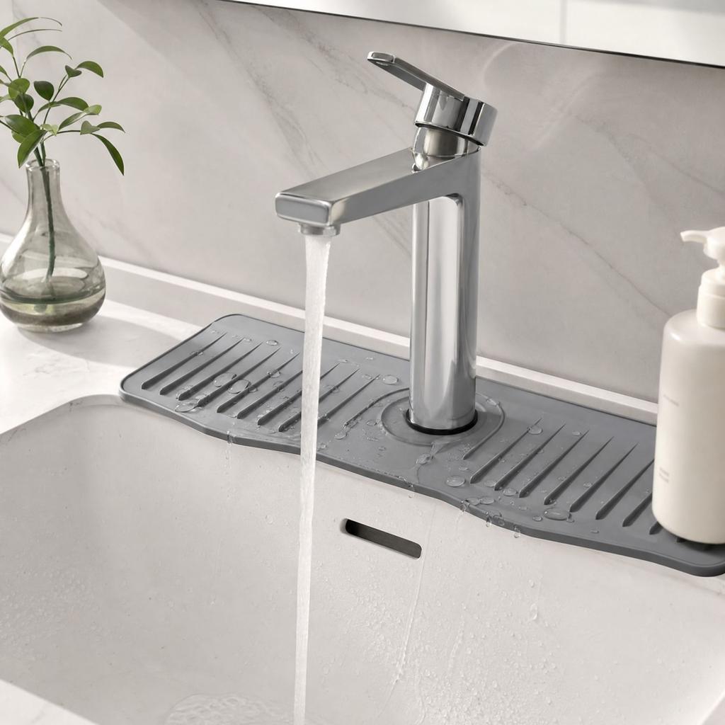 Sink Faucet Drying, Pad for Kitchen and Bathroom Countertop, Catcher