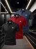 Men's Piped Trim Short Sleeve Polo Shirt, Casual Food Truck Tops, Regular Fit for Snack Errands Outdoor Walk Commute Daily Leisure Wear