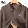 Baleno Men's Waffle Knit Half-Zip Sweatshirt