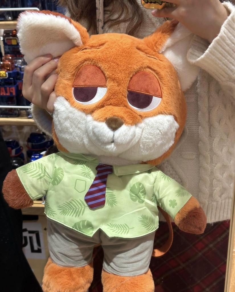 Crazy Zootopia Original Latest Plush Doll Backpack 3D Cartoon Adorable Women's Plush Backpack Fashion Trend Doll Backpack