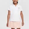 Nike Skirt Set Swoosh Game Match Tennis Polo Collar Simple Comfortable Short Sleeve Kids Sets Echo-Pink IB8452-622
