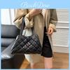 Trendy Street Style Large Capacity Tote Bag Luxurious Pu Handbag For Daily Use