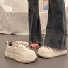 Popular muffin versatile little white shoes women's spring and autumn niche thick baseplate shoes 2025 new casual sports bread shoes