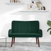 2 Seater Sofa Dark Green 115 x 61 x 87 cm Velvet (V)