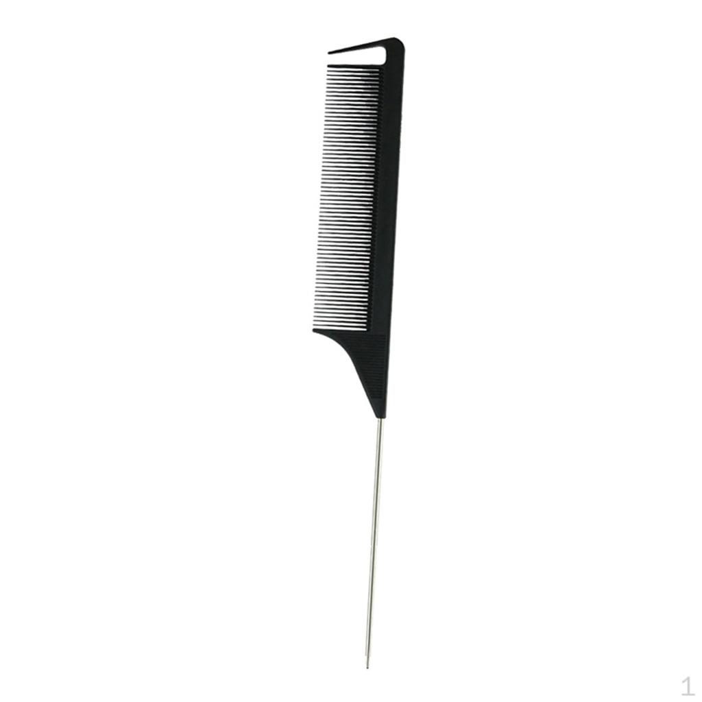 Comb Hairdresser Barber Metal Pin Tail Professional Pintail for Hair Salon or Home