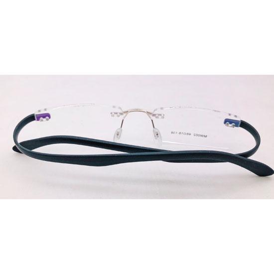 RSINC Rimless Black Black Non- Foldable Frame/Eyeglass/Spectacle For Men & Women Mount - MW002 48-18-138 IB-7 8004 48-18-138 Black