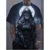 Vibrant Demon Girl Anime T-Shirt, Unisex Casual Tops for Streetwear, Concerts, Festivals Daily Wear
