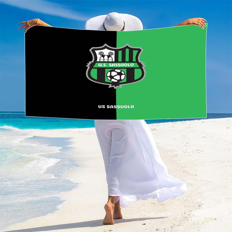 US Sassuolo Print Beach Towel, Large Soft Quick Dry Towel for Beach Camping Swimming