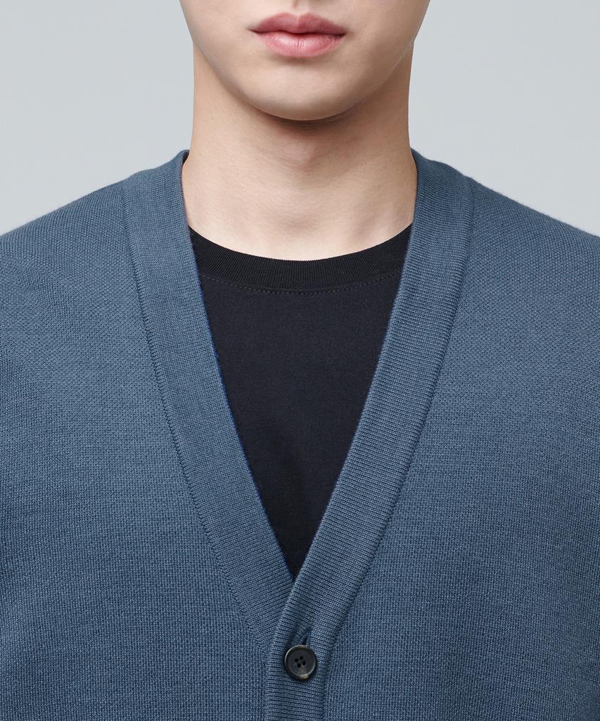 Musinsa Standard Minimal Cardigan [Midnight Blue]
