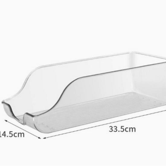 Transparent Lidless Snack & Sundries Organizer for Desktop or Refrigerator 33.5L*14.5W*9.5H cm