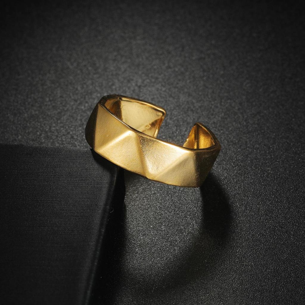 Adjustable Non-Fade Electroplated Couple's Ring