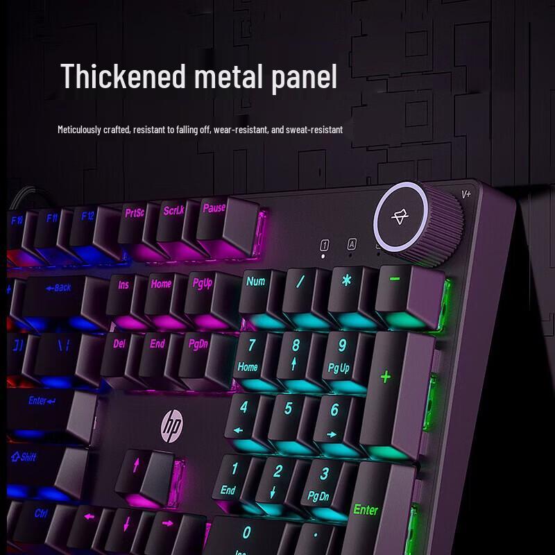 HP K10G 104-Key Wired Mechanical Gaming Keyboard