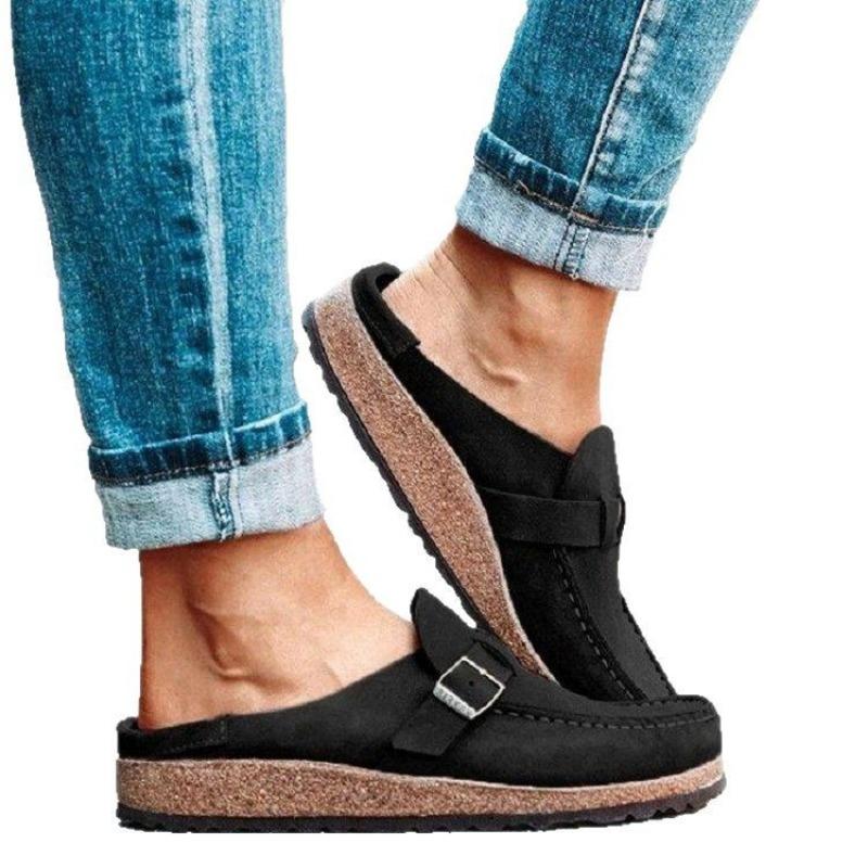 Retro-Schuhe für Lässige und Faule Neue Damenschuhe Flache Einzelne Schuhe