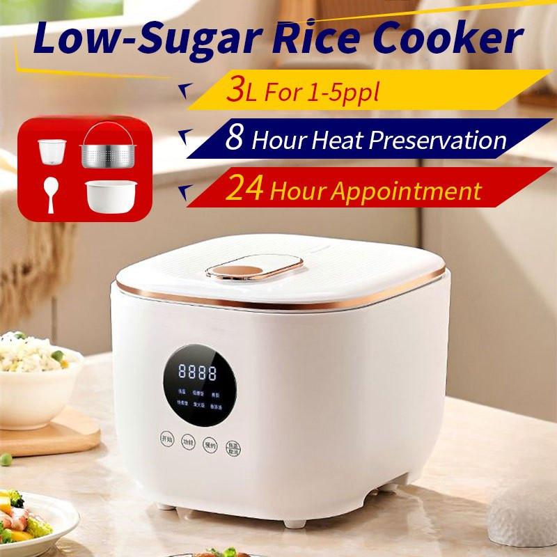 3L Large Capacity Electric Rice Cooker Multifunction Low Sugar Rice Cooking Machine Kitchen Non Stick Rice Cooker Steamer