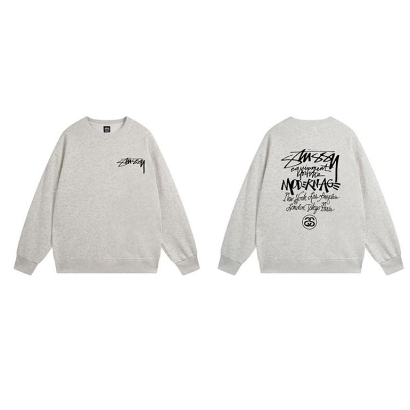 Unisex Oversized Crewneck Fleece-Lined Cotton Sweatshirt With Dice Letter Print Winter Casual Wear