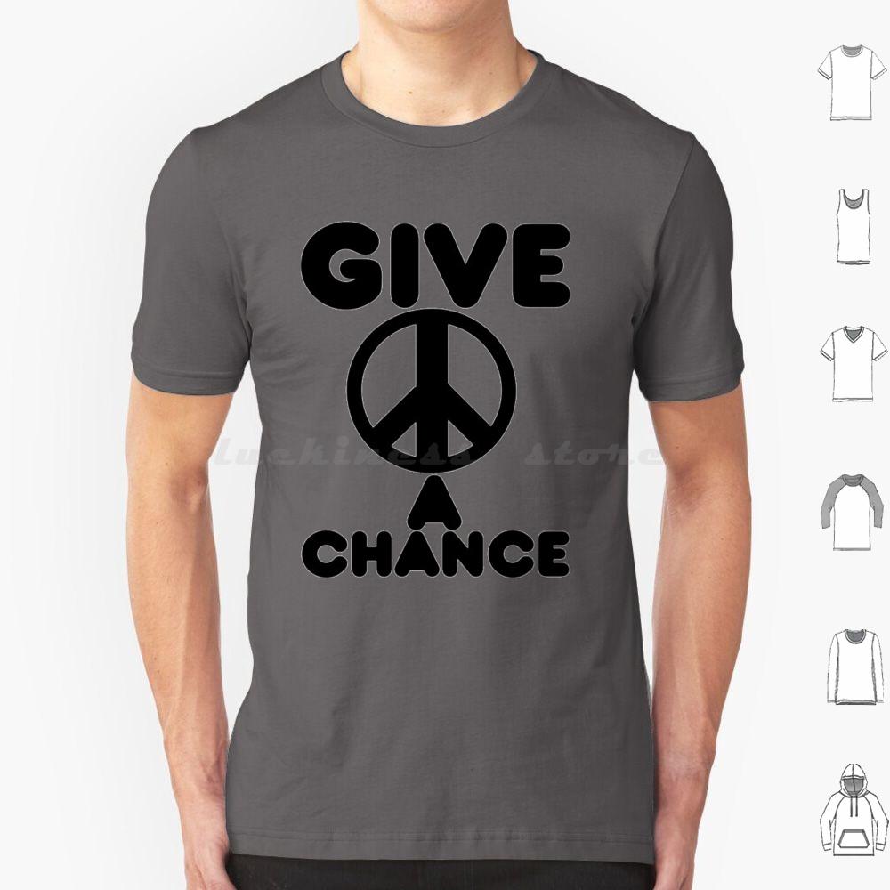 Give Peace A Chance Essential T Shirt Big Size 100 Cotton Yoko Ono Yoko Peace The Music Ono 60s Imagine John Ringo Love 70s