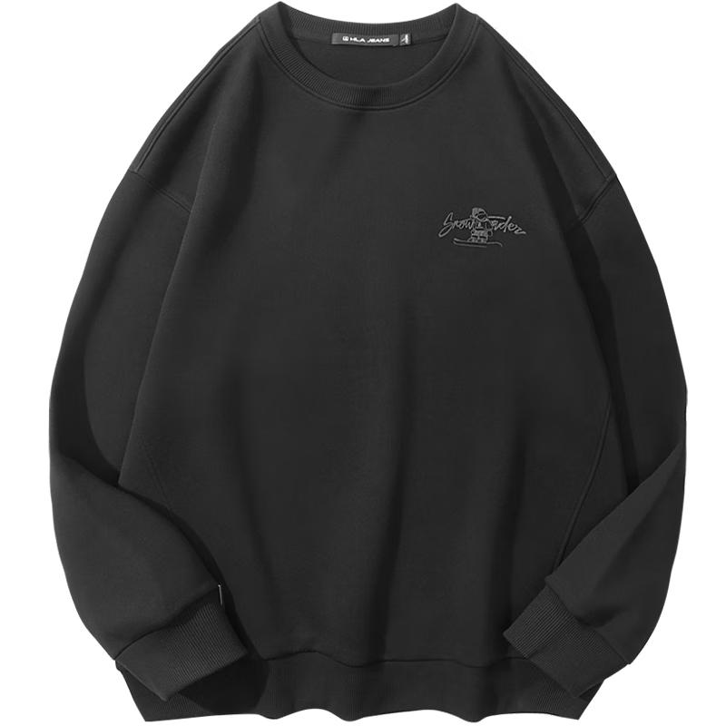 

HLA Black Whale Men s Foam Print Pullover Sweatshirt M