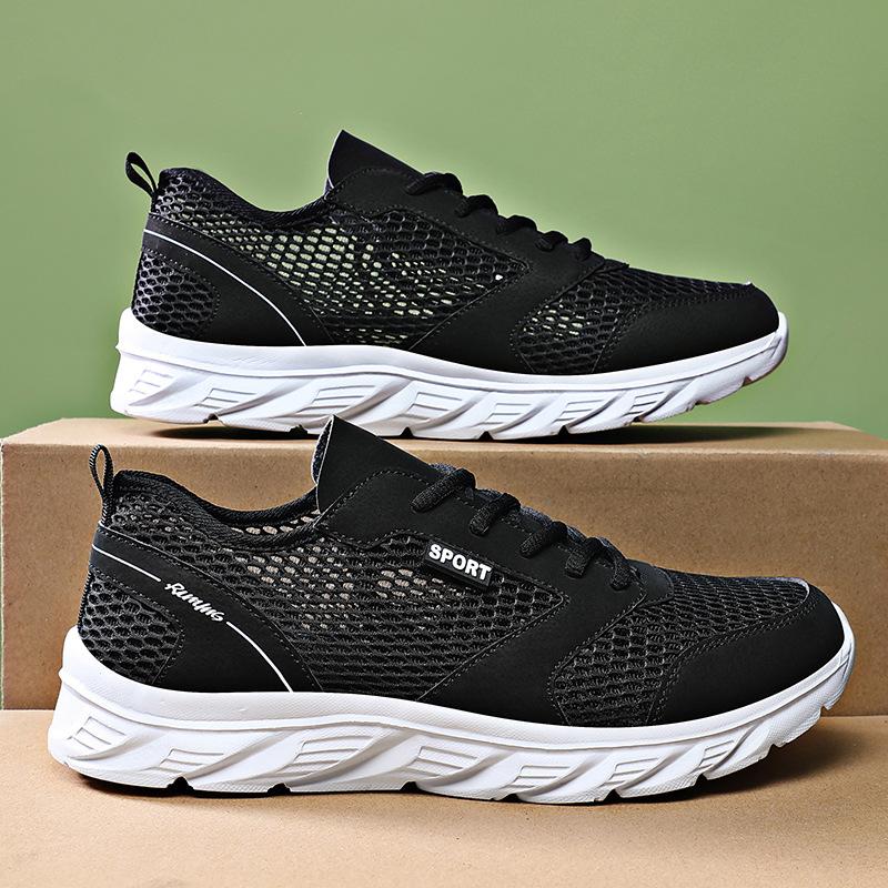 High Quality Men Sneakers Mesh Casual Shoes Lac-up Mens Shoes Lightweight Vulcanize Shoes Walking Sneakers Zapatillas Hombre