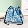 1Pc Japanese Style Drawstring Lunch Box Storage Bag For Travel Picnic Portable Easy Wash Bento Lunch Box Tote Pouch
