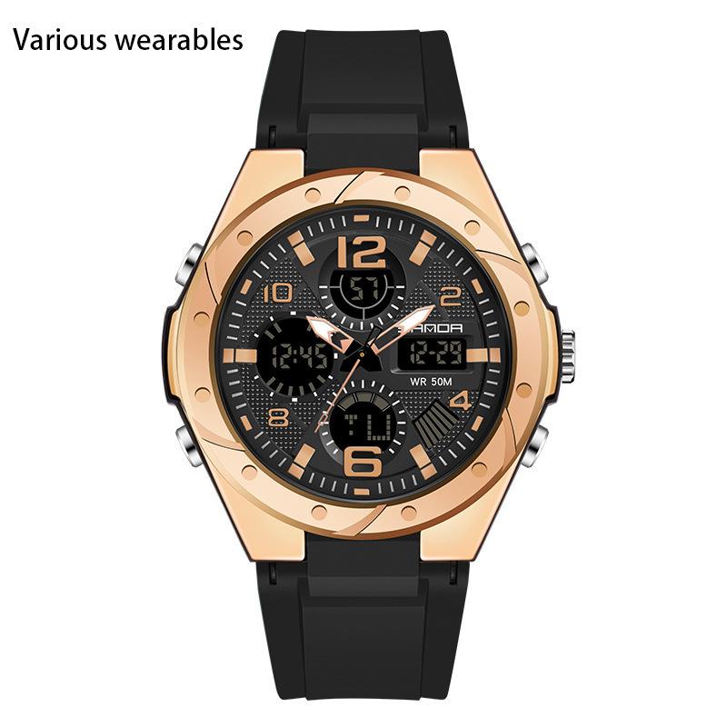 New Harajuku Style Skull Waterproof Men's Electronic Multi-Function Electronic Watch Outdoor Sports Men's Watch