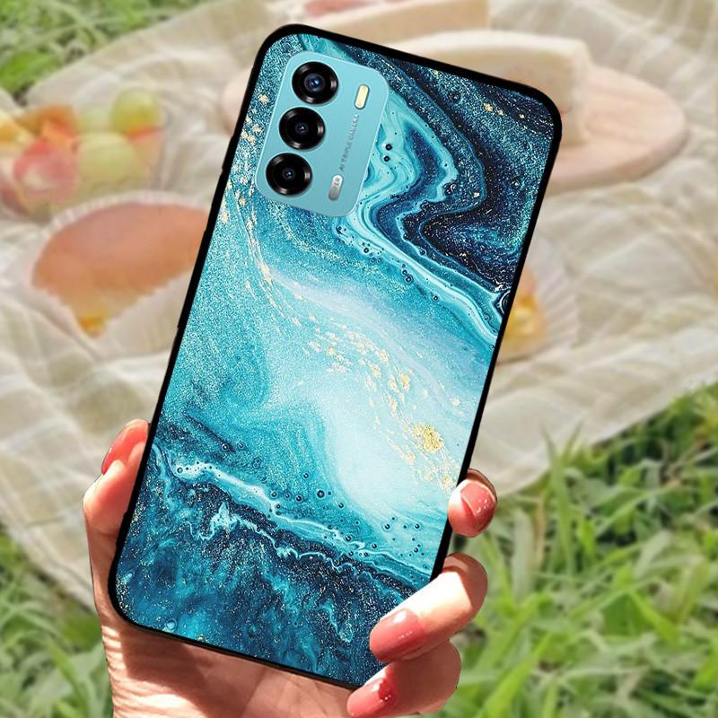 For ZTE Blade V40 Vita Case Marble Cover Shockproof Silicone Phone Cases For ZTE Blade V40 Vita V 40 Vita Back Cover Bumper
