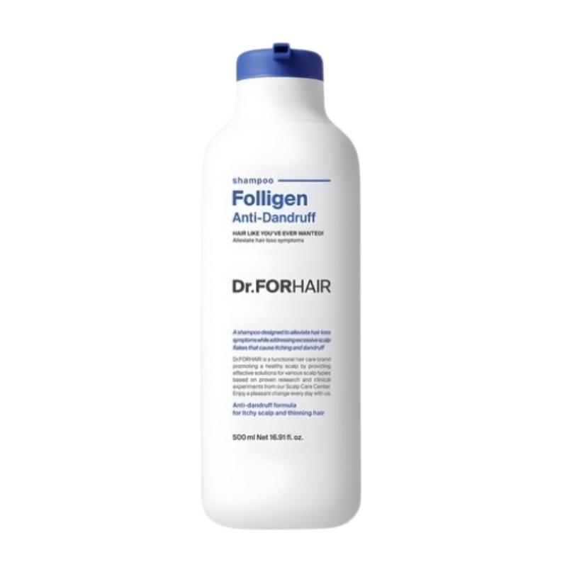 

Dr.FORHAIR Folligen Шампунь против перхоти 500 мл | Уход за шелушением кожи головы, Охлаждающий и освежающий K-уход за волосами 500ml