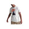 Nike Fitted Pattern Printed Crew Neck Short Sleeve T-Shirt Men Tops White FD1332-110
