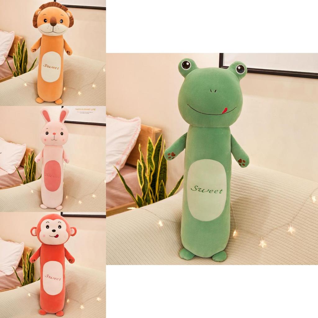 Almofada Longa Adorável Floresta Animal Brinquedo de Pelúcia Almofada Fofa de Desenho Animado Recheada Para Crianças