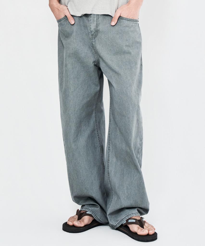 WAAR M292 Cation Wide Pants_Sage Grey