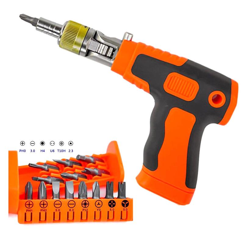 16 In 1 Adjustable Ratcheting Screwdriver Set Magnetic Nut Driver Tools Multifunctional Electronic Repair Hand Screwdriver Tools